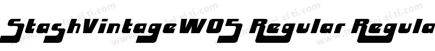 StashVintageW05 Regular Regular字体转换